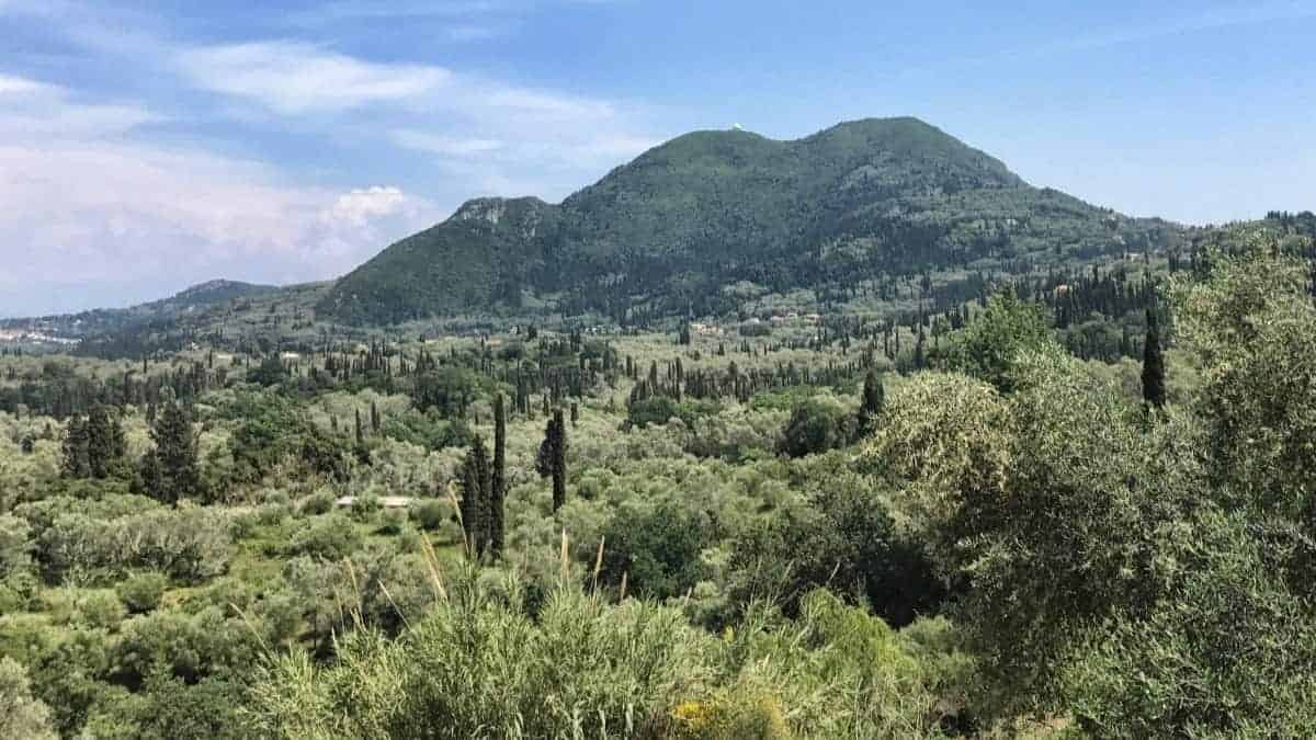 Corfu Trail Radarstation auf etwas über 500 Metern Höhe