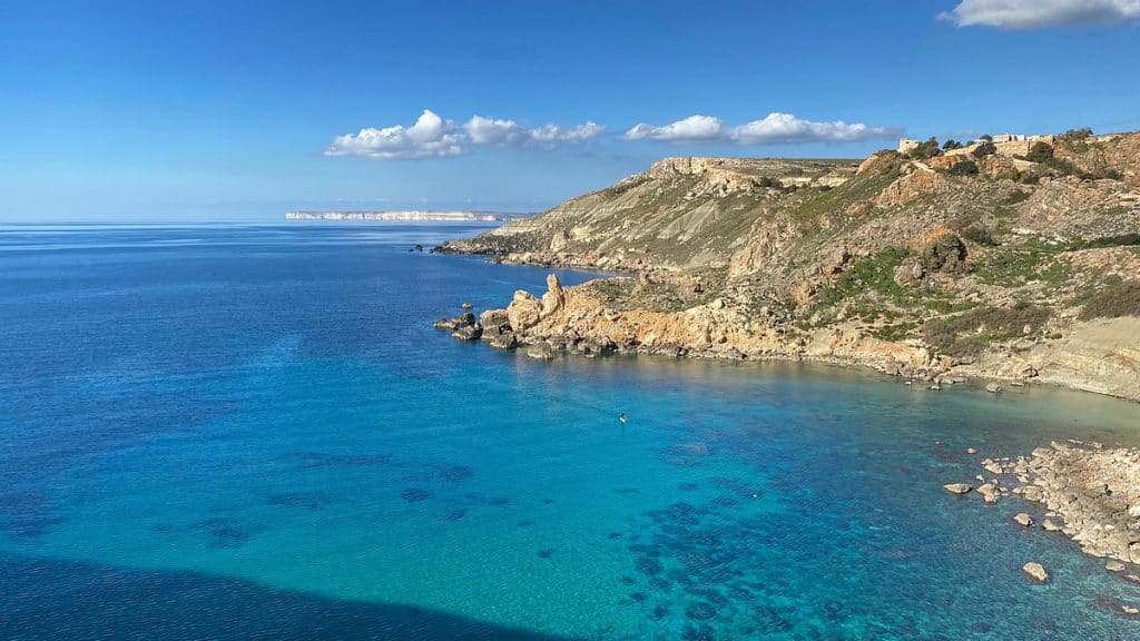 Caminhada de longa distância Malta Gozo estágio 2 11