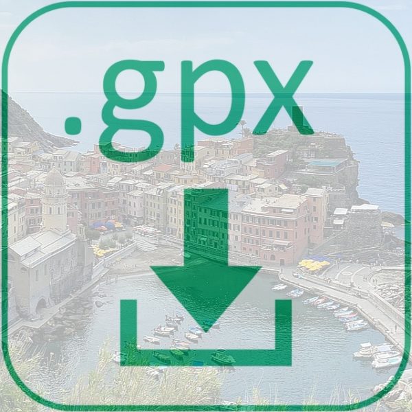 GPX file download long distance hiking trail Cinque Terre Liguria