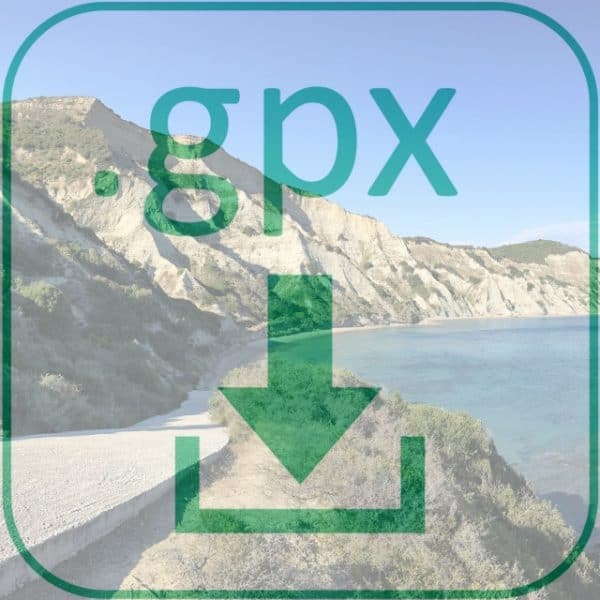 GPX-bestand downloaden lange afstandswandelroute Corfu Trail