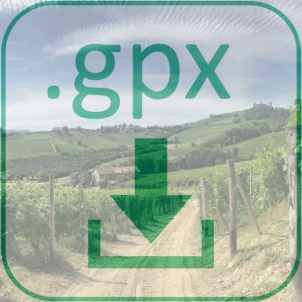 Scarica file GPX percorso escursionistico a lunga distanza vino escursioni in Piemonte