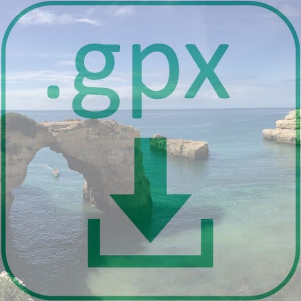 Kustwandeling vanaf Faro naar het westen: GPX-bestand downloaden [digitaal]