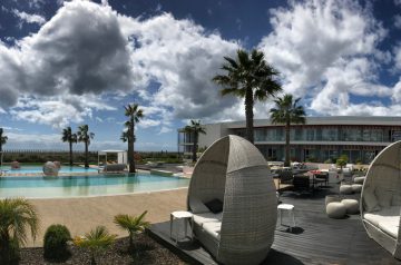Küstenwanderung Algarve Alvor Pestana Alvor South Beach Beach Hotel mit 3 Infinity Pools