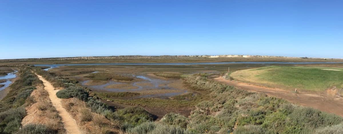 Küstenwanderung Algarve Etappe 1 04 die vielfältige Lagunenlandschaft der Ria Formosa