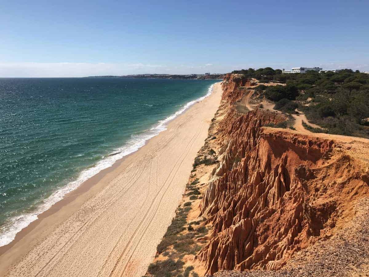 Küstenwanderung Algarve Etappe 1 17 Die Praia da Falésia ist ca. 6 km lang