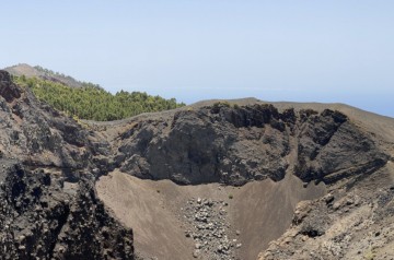 La Palma Gebiet betroffen Vulkan Cumbre Vieja Krater