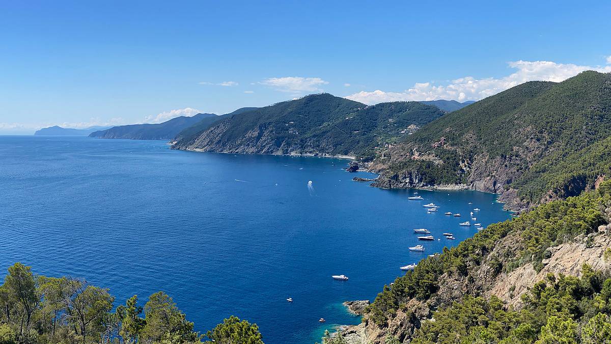 Costa da Ligúria - etapa 3 de caminhada de longa distância em Cinque Terre