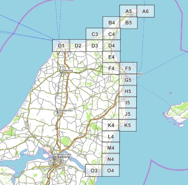 Dänemark - Nordsøstien Part 2: PDF-Wanderkarte (1:33.000) [Digital]
