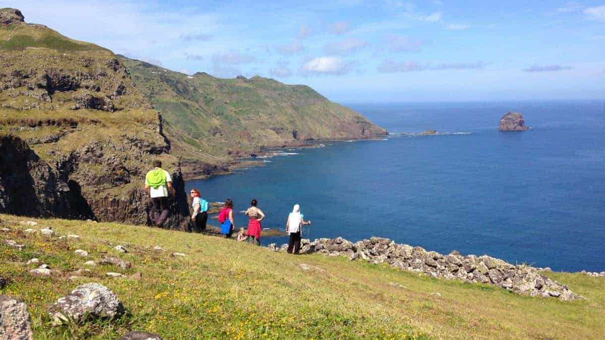 Santa Maria Azoren Ilha a pe Landschaft Ausblick 1