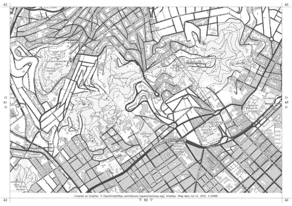 Stadtplan Barcelona Seite A2