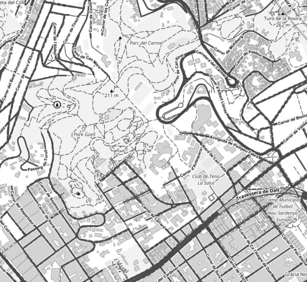 Stadtplan Barcelona Seite A2 original aufloesung