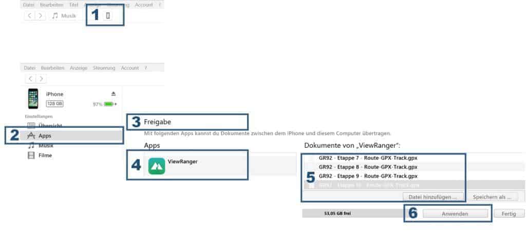 8616714638254423588alleinstructions Import Gpx Files Into The Viewranger App Via Dropboxhtml