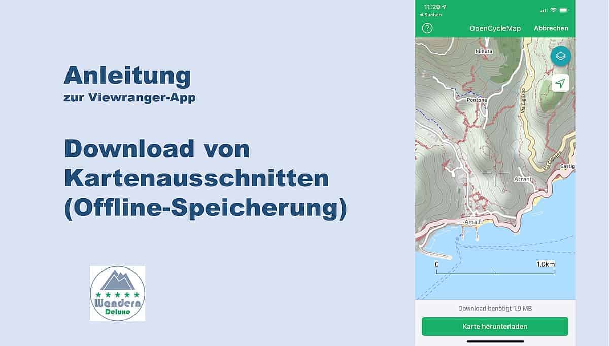 Viewranger app-instructies kaart downloaden wandelen deluxe 2020