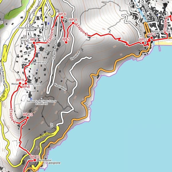 Vorschau pdf Wanderkarte Amalfiküste Auflösung 300 dpi