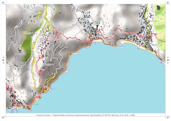 Vorschau pdf Wanderkarte Amalfiküste Blatt B7