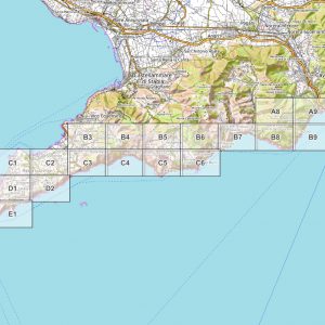 Vorschau pdf Wanderkarte Amalfiküste Blattübersicht