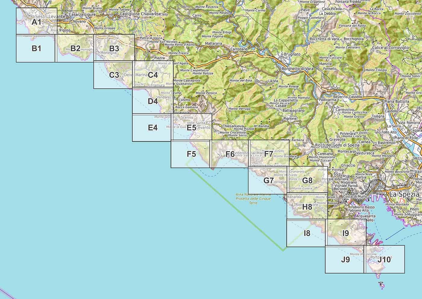 Cinque Terre Trail Map Pdf Cinque Terre & Liguria: Pdf Hiking Map As Download (1: 15.000) |  Wanderndeluxe