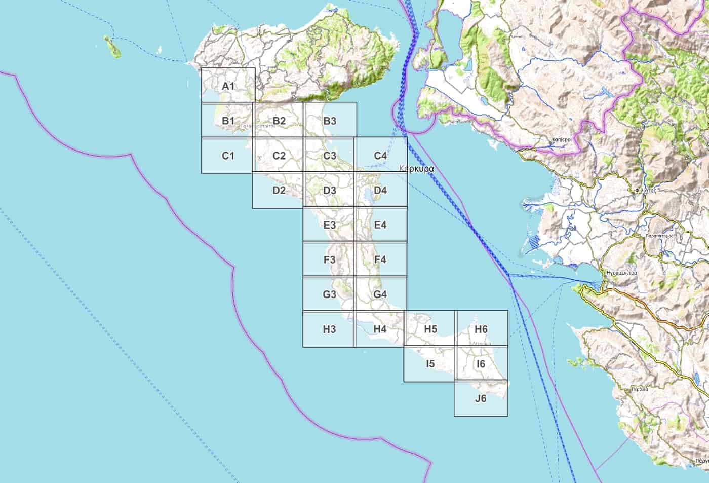 Corfu Hiking Trail Map Corfu Trail: Pdf Hiking Map For Download (1: 25.000) | Wanderndeluxe