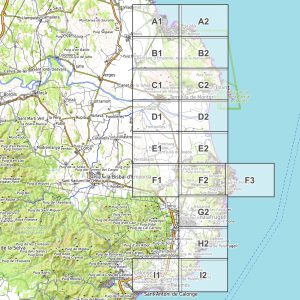 Vorschau pdf Wanderkarte Costa Brava Teil 2 Blattübersicht