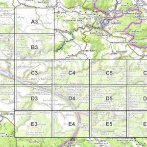 Preview pdf hiking map of the Elbe Sandstone Mountains Blattuebersicht