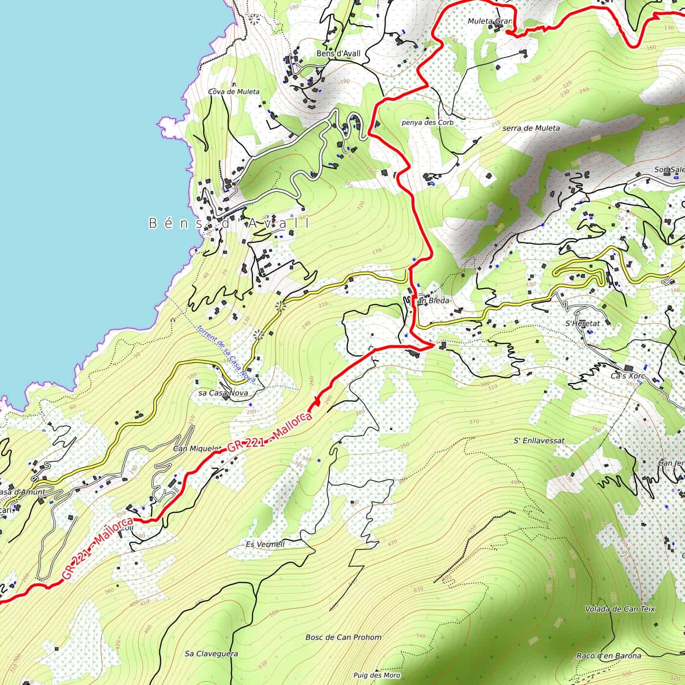 Gr 221 Majorque Carte De Randonnee Pdf A Telecharger 1 25 000 umx Wanderndeluxe