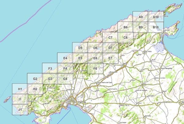 Preview pdf hiking map GR 221 Mallorca sheet overview 24