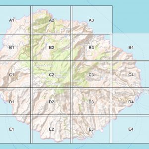 Vorschau pdf Wanderkarte La Gomera Blattübersicht