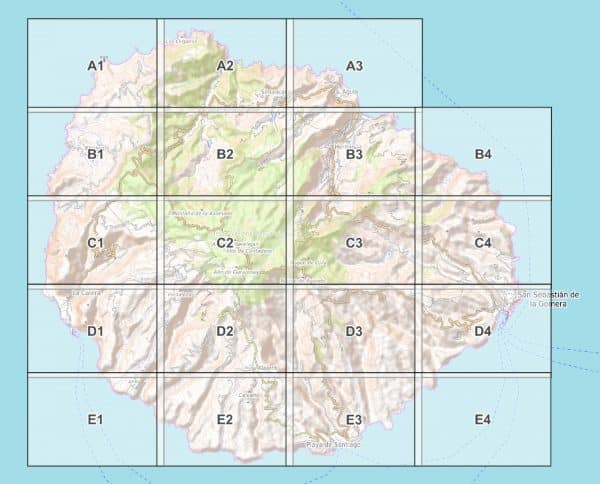 La Gomera: PDF-Wanderkarte als Download (1:25.000) [Digital]