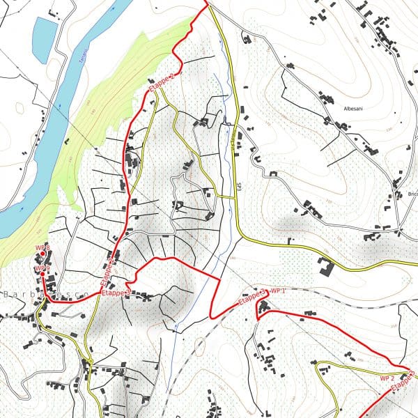 Hiking from winery to winery in Piedmont: PDF hiking map for download (1:20.000) [Digital] – Image 3