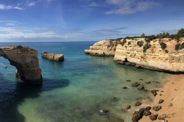 Wandern an der Algarve vom Flughafen Faro immer an der Küste entlang nach Westen 3