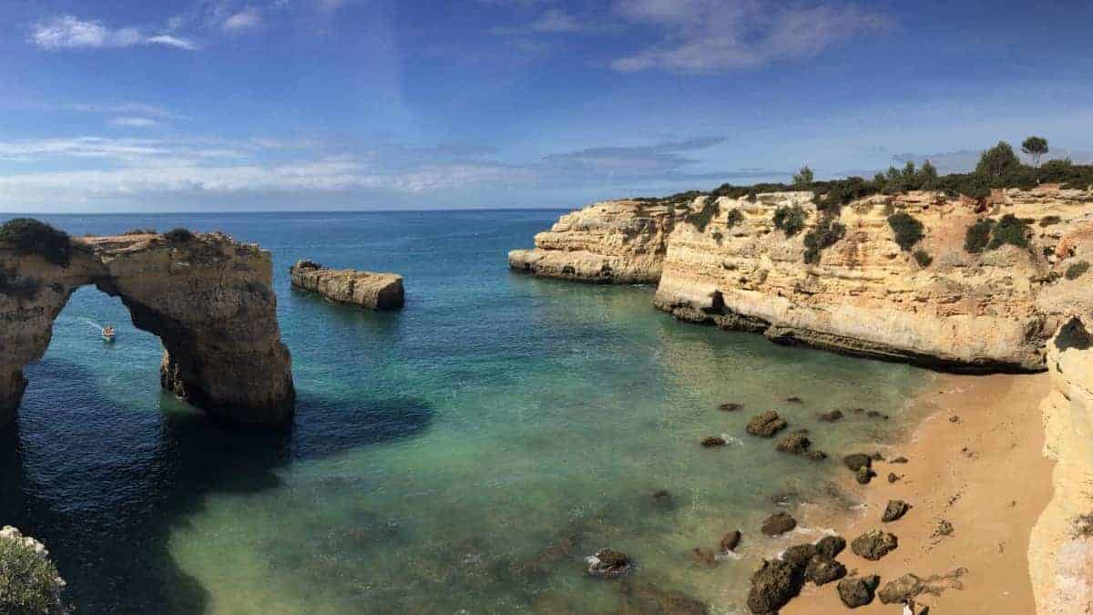 Wandern an der Algarve vom Flughafen Faro immer an der Küste entlang nach Westen 3