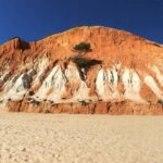 Praia da Falésia vom Strand aus gesehen